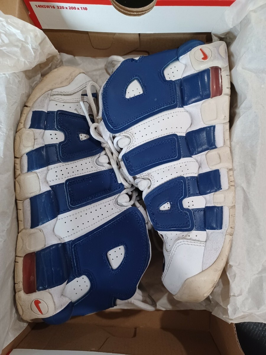 Nike Air More Uptempo Knicks White Blue Orange( GS 415082 103