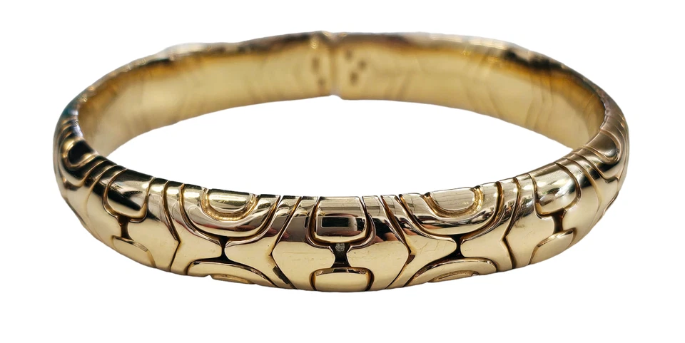 Brazalete Bulgari Alveare 1989 vintage hecho en oro amarillo sólido de 18 quilates