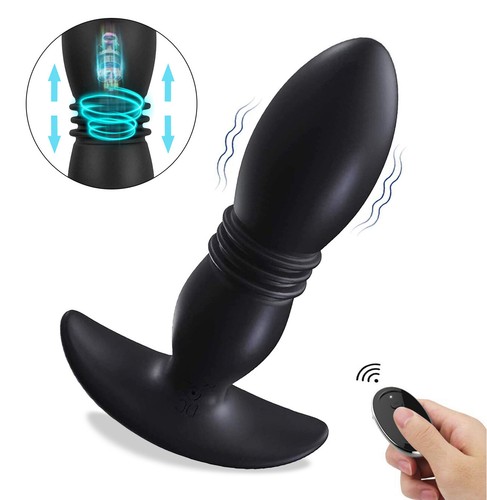 Thrusting Anal Butt Plug Dildo Vibrator Prostate Massager Sex Toys for Men Women - Picture 7 of 16