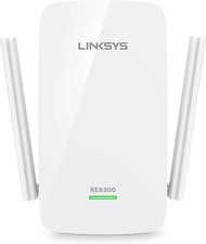 Linksys AC750 Boost Dual-Band Wi-Fi Gigabit Range Extender RE6300