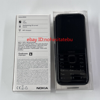Unlocked Nokia 8000 4G Dual SIM LTE 4GB ROM 512MB RAM WIFI GPS