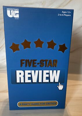 University Games Five-Star Review - A Party Game for Critics - Ages 12+ -New