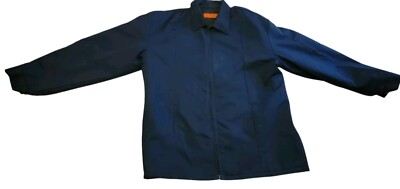 Red Kap Work Jacket Insulated Perma Lined Panel Coat Blue XL BROKEN ZIPPER