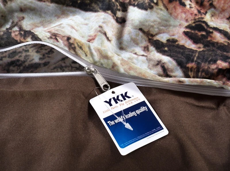 6 piezas. Juego de funda nórdica Queen de polialgodón en marrón, amarillo y blanco para edredón Foto 4 de 4