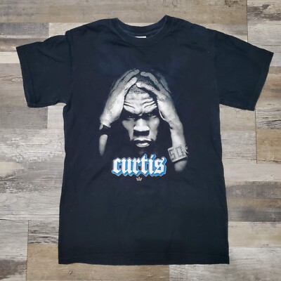 50 Cent Curtis 2007 Tour T-Shirt Size S Black Gildan