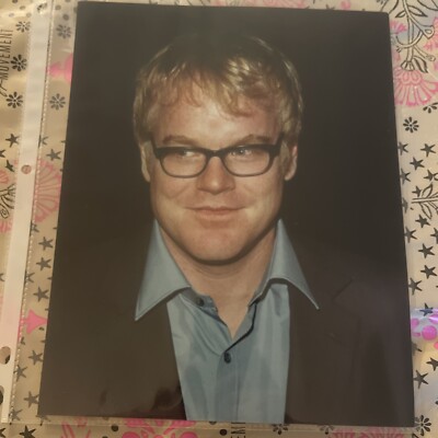 phillip seymour hoffman Great Candid 8x10 Photo Capote Hunger Games 