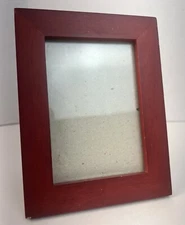 3.5x5 Antique Vintage Red Wood Picture Frame - Classic American Charm