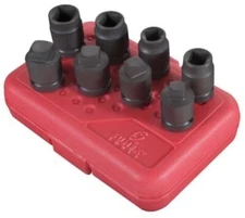 Sunex 8pc 1/2" SAE Pipe Plug Impact Sockets Set Tools Standard Male Female 2841