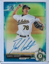 2017 BOWMAN CHROME DANIEL GOSSETT AUTOGRAPH ROOKIE CARD #CPA-DG ~ 001/150 UNIQUE