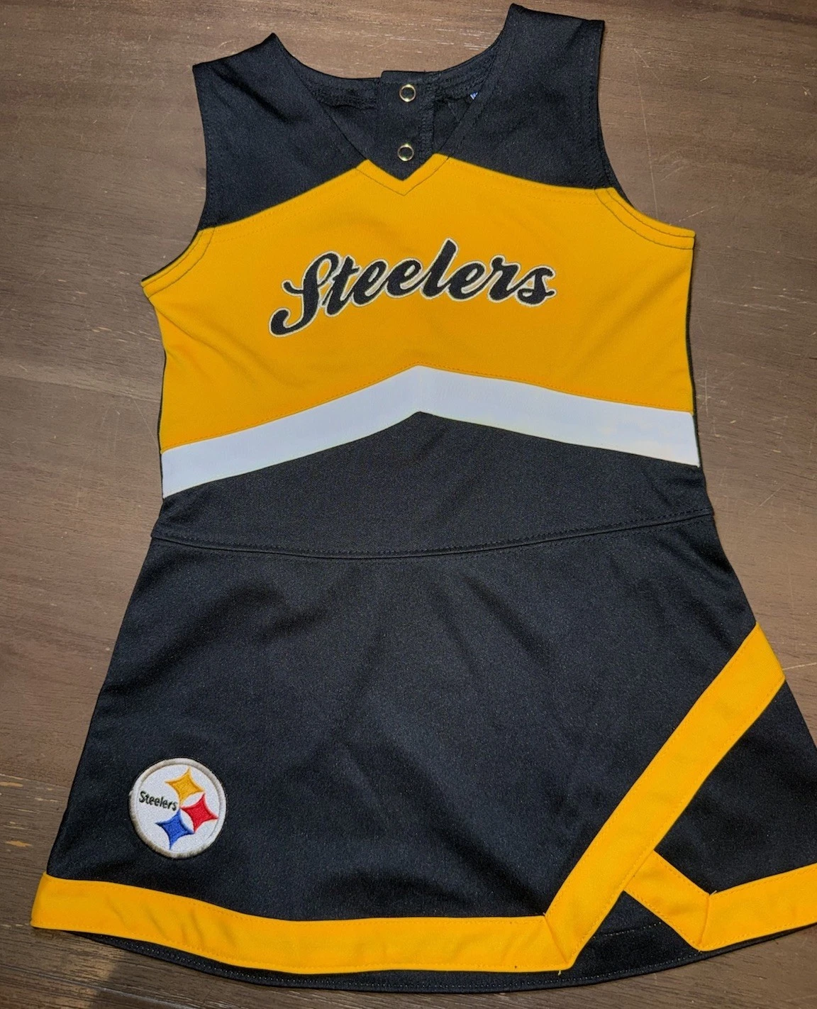 Kids Pittsburgh Steelers Cheerleader Dress Toddler 3T NFL Team Apparel Stitch