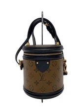 LOUIS VUITTON Pouch Cannes Shoulder Bag M43986 Monogram Reverse_BRW PVC Used