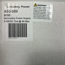 LifeSafety Power Secondary Power Supply B100 A03-009