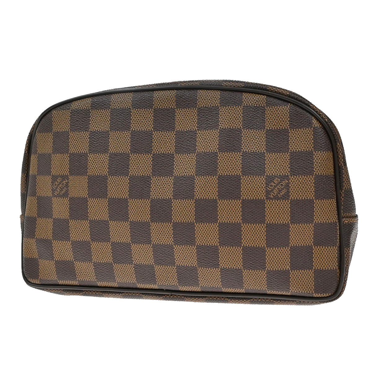 LOUIS VUITTON Trousse Toilette 25 Cosmetic Pouch Bag Damier Brown