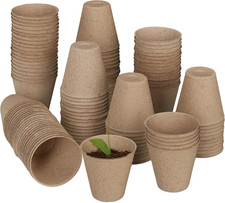 Vasi Biodegradabili, Set Da 120 Vasetti per Piantine Da Semina, in Cellulosa, Hx