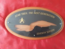 Star Trek Cast & Crew Production Plaque. Next Generation Season 7 Rare