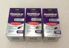 3x Cosamin DS Joint Supplement Joint Pain & Stiffness Relief 108 Caps Each 1/28