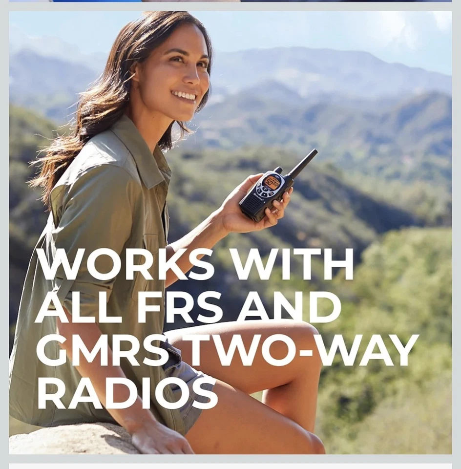 Midland GXT 1000VP4 GMRS 2-way Radio 50 Channels Long Range 142 Privacy Codes - Image 3 of 4