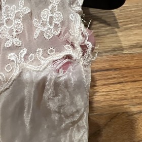 Vintage Alida 1940&rsquo;s Ivory Lace Lingerie Lace Slip Size 32 AS IS