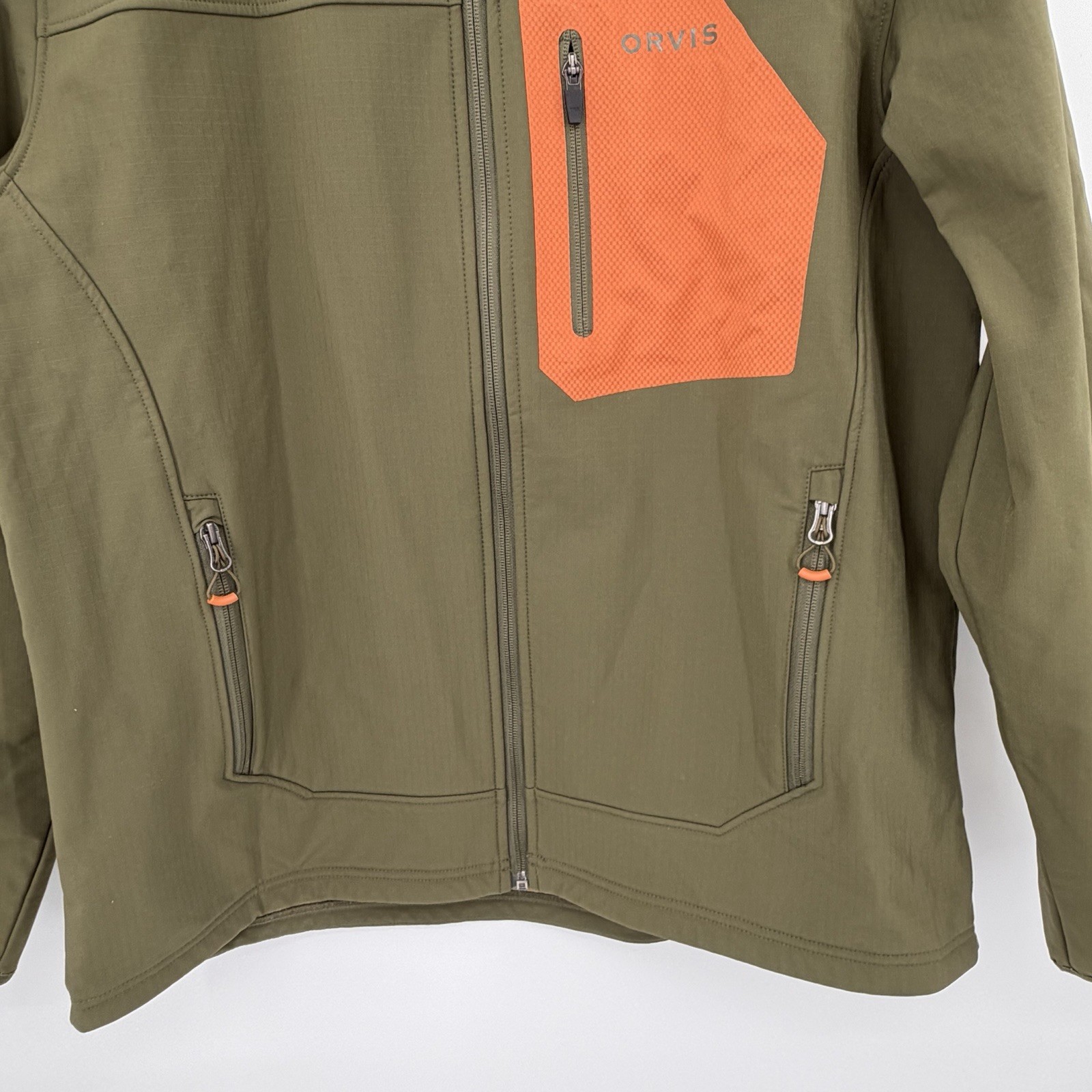 Orvis Tech Olive Blaze Orange Softshell Hunting/F… - image 2