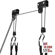 Kayak Hoist Lift Garage Storage with 125lb Capacity Overhead Pulley System for