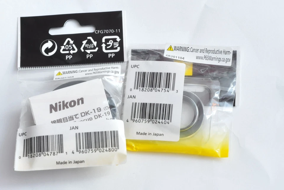 New Nikon OEM DK-19 Eyecup + DK 17 Lens Eyepiece for D3 D5 D4S F6 F3HP Finder - Image 2 of 2