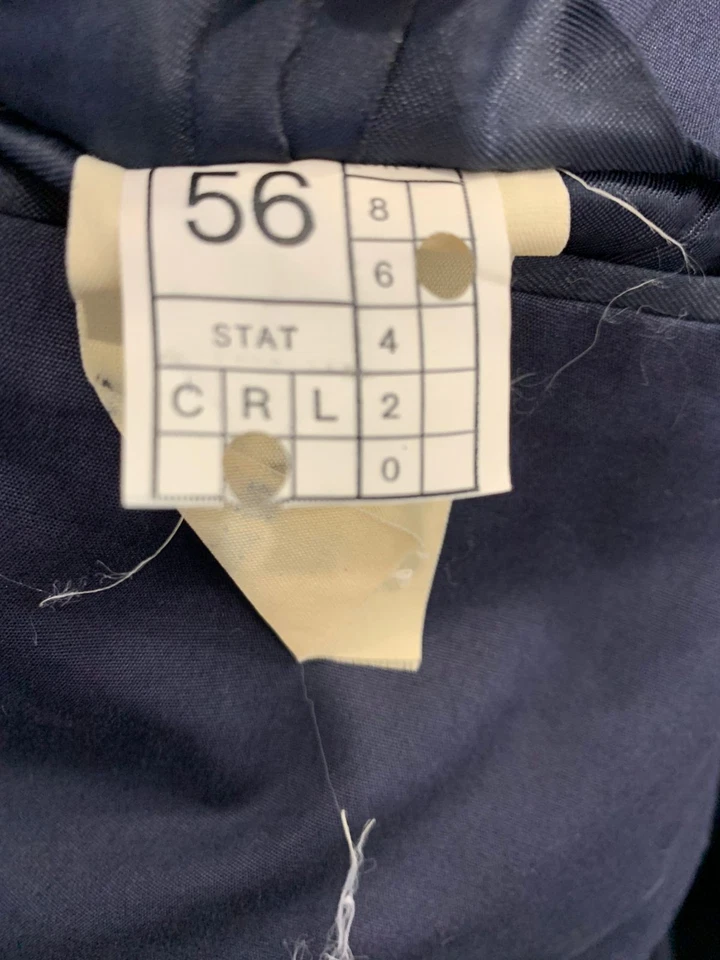 Chaqueta Blazer Valstar Milano Para Hombre 100% Algodón Azul Marino Talla 56 (US 46 / L) #27 Foto 4 de 4