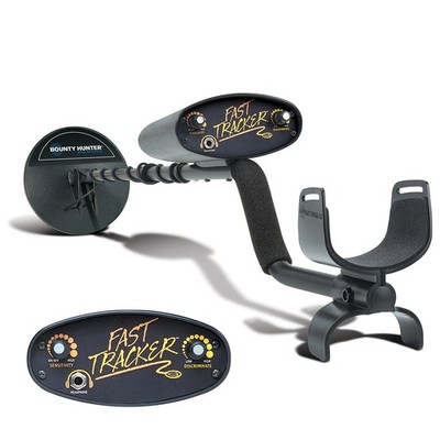 Bounty Hunter Fast Tracker Metal Detector with 7'' Closed Waterproof Coil, 6.6 kH