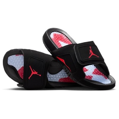 NEW IN BOX Jordan Hydro VI Retro Black/Infrared 23 MENS SIZE 12 Nike Mens Air Jordan DM0979 009 Hydro VI Sandal Athletic  main image 4
