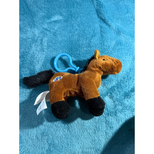 Ganz Webkinz Kinz Klip Brown Arabian Horse Plush Keychain Bag Charm WE000092