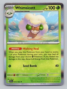 Whimsicott 015/162 Temporal Forces Holo Rare