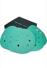 S SATC 5-Inch 8-Holes 50pk Sanding Discs Assortment 80, 120, 150, 180, 220 Grit