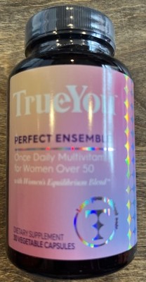 Trueyou PERFECT ENSEMBLE Multivitamin Dietary Supplement 30 Veg Cap READ