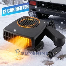 Portable Car Heater and Defroster That Plugs into Cigarette Lighter for Car 12V