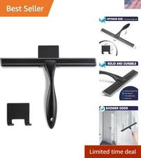 Stainless Steel Shower Squeegee 10 Inch All-Purpose Bathroom Mirror Glass Win...