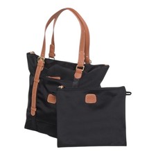 BRIC'S MILANO X MEDIUM SHOPPING BAG borsa a mano da donna borsa nera marrone NUOVA!