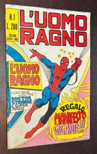 L UOMO RAGNO #1 / AMAZING SPIDER MAN (Italy 1970) -- WITH POSTER -- VG-