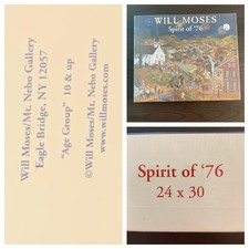 Will Moses Spirit of '76 1000 Pc Puzzle 24x30 Folk Art NIB Mt. Nebo USA Made