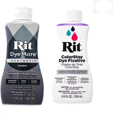 Graphite Liquid Fabric Dye Pack with Color Fixative – 7 Oz. | Crafting Essential