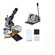 DIY Fridge Magnet Maker Kit, 2x2 Inch Square Press Machine with Paper Cutter