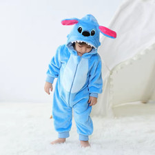 Bebé Kigurumi Puntada Dibujos Animados Mameluco Infantil Niños Animal Mono Ropa Niño Pequeño