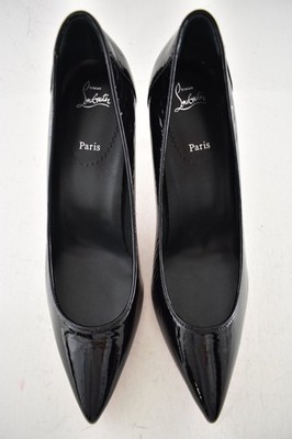 Christian Louboutin Sporty Kate 85 Black Patent Vog Classic