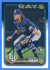 TRISTAN GRAY Signed/Autographed 2024 Topps RC Card #483 Tampa Bay Rays w/COA a