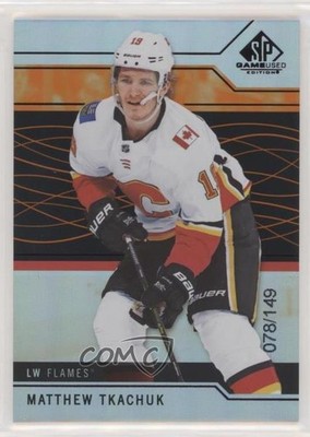 2018-19 Upper Deck SP Game Used Orange Rainbow 78/149 Matthew Tkachuk #46 8ec