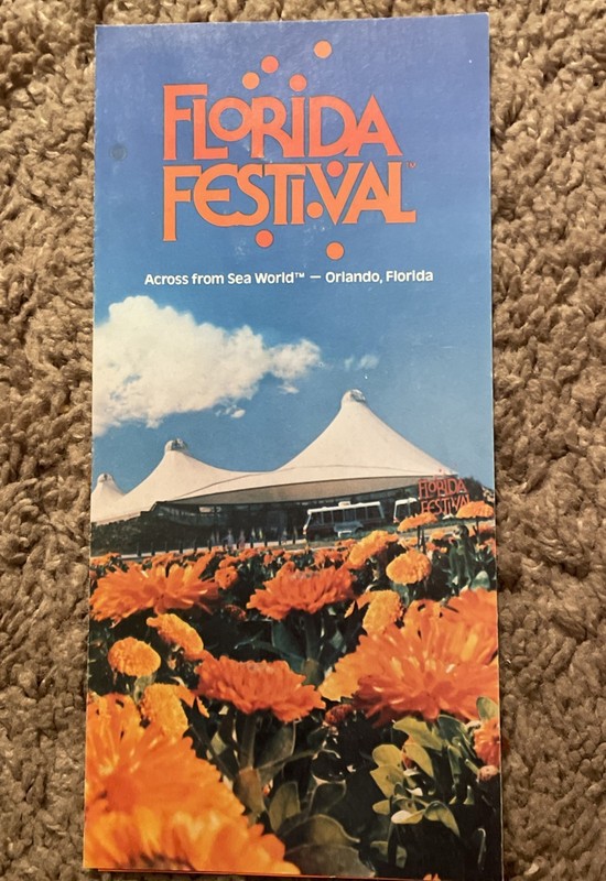 1980 Orlando FL “Florida Festival” Al E Gator's Entertainment District Brochure