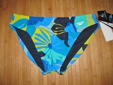 SPEEDO Swimsuit RACER Bikini Brief Size 34 Nylon Spandex SWIM Suit NWT