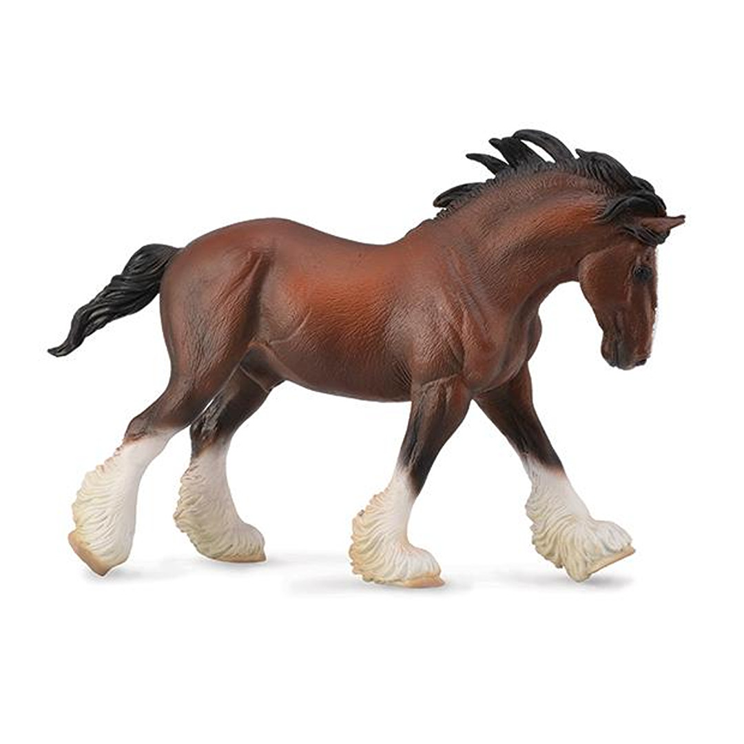 CollectA Bay Clydesdale Stallion 7.9"L x 5.1"H 88621