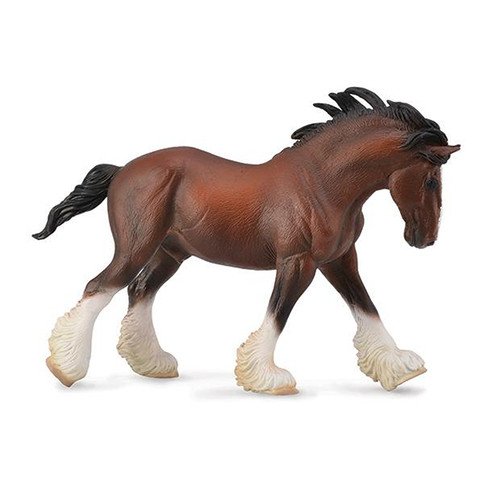 CollectA Bay Clydesdale Stallion 7.9"L x 5.1"H 88621