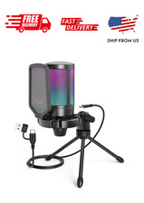 FIFINE Gaming Microphone for PC Computer PS5 PS4 Laptop, USB Streaming Microphon