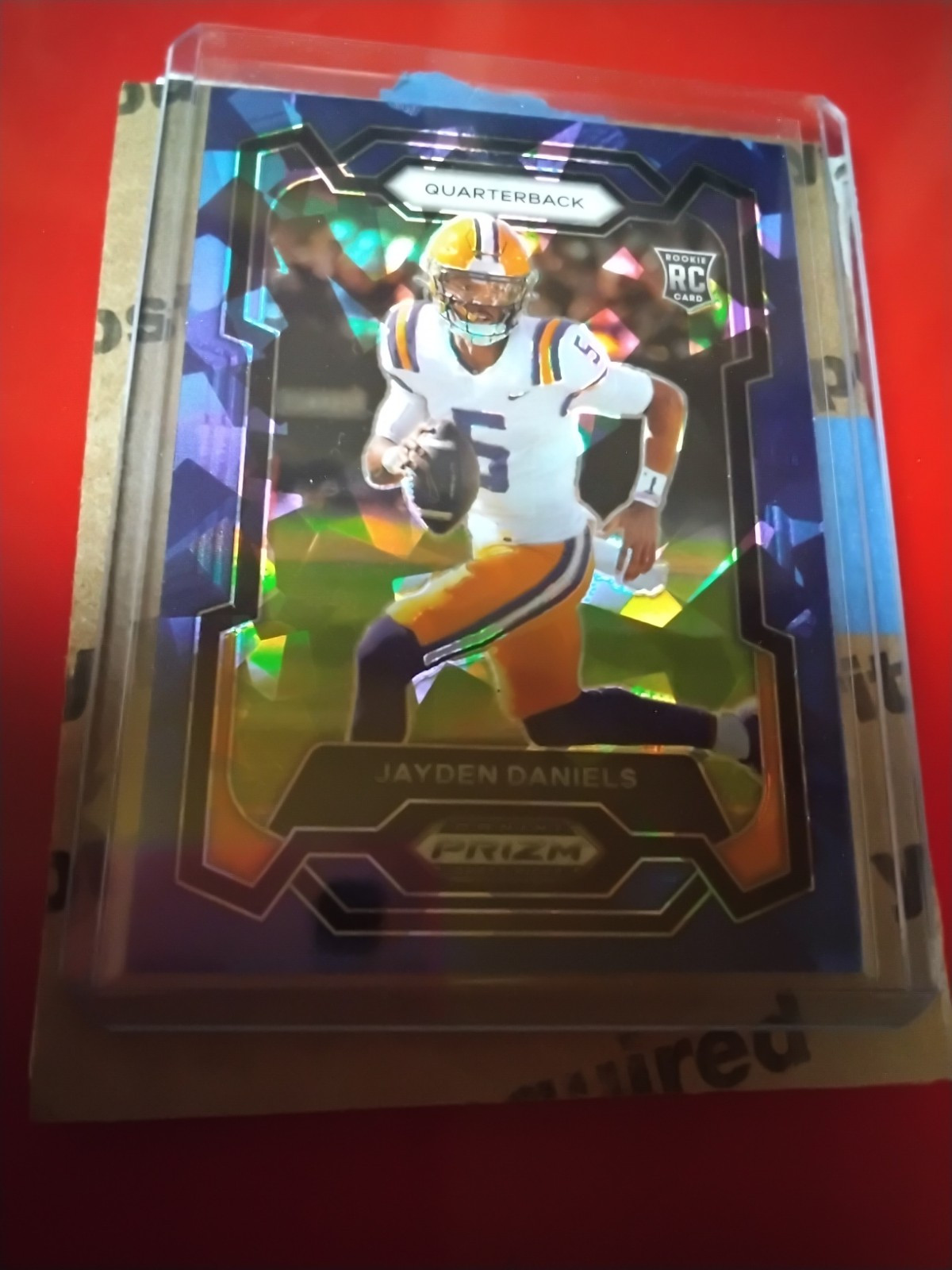 2024 Draft Picks Prizm 99/99 Jayden Daniels Blue Cracked Ice Price Lowered