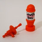 Vintage TMNT 1989 Party Wagon Radar Gun Missile Laughing Gas Missile Parts Lot